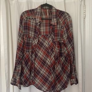 Free people flannel, size small